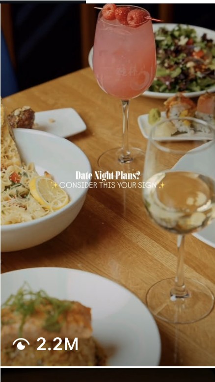 Kona Grill reel with 2.2M views