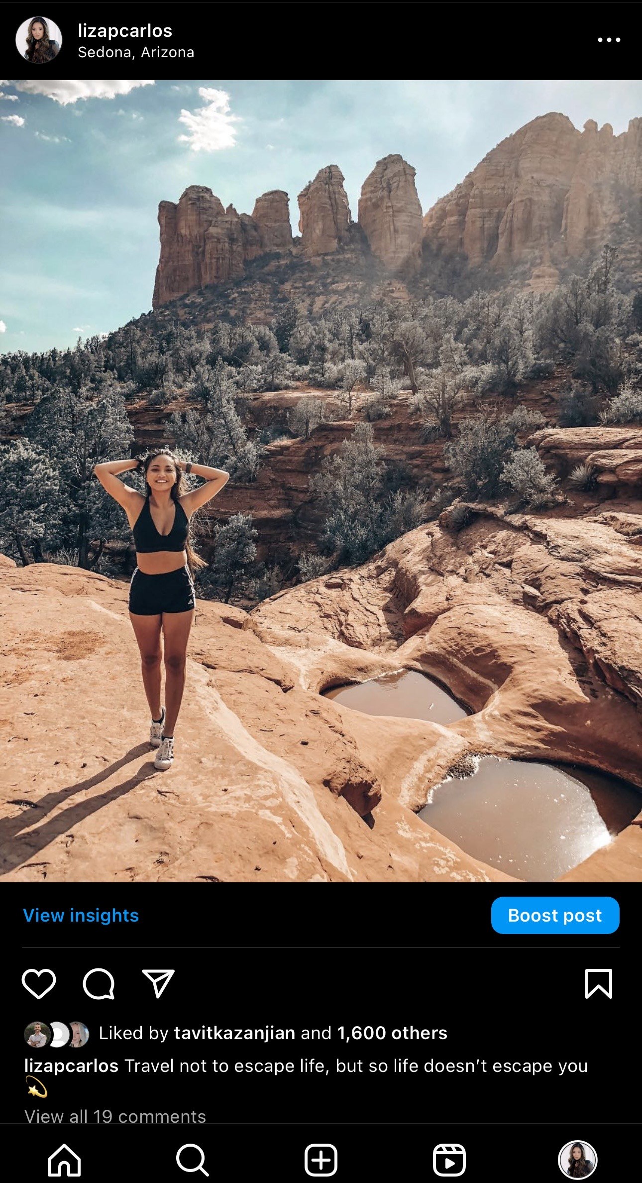 Sedona, Arizona hiking shot