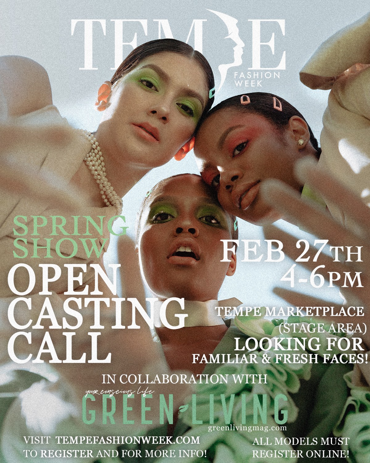 Tempe Fashion Week Spring Show — Open Casting Call poster